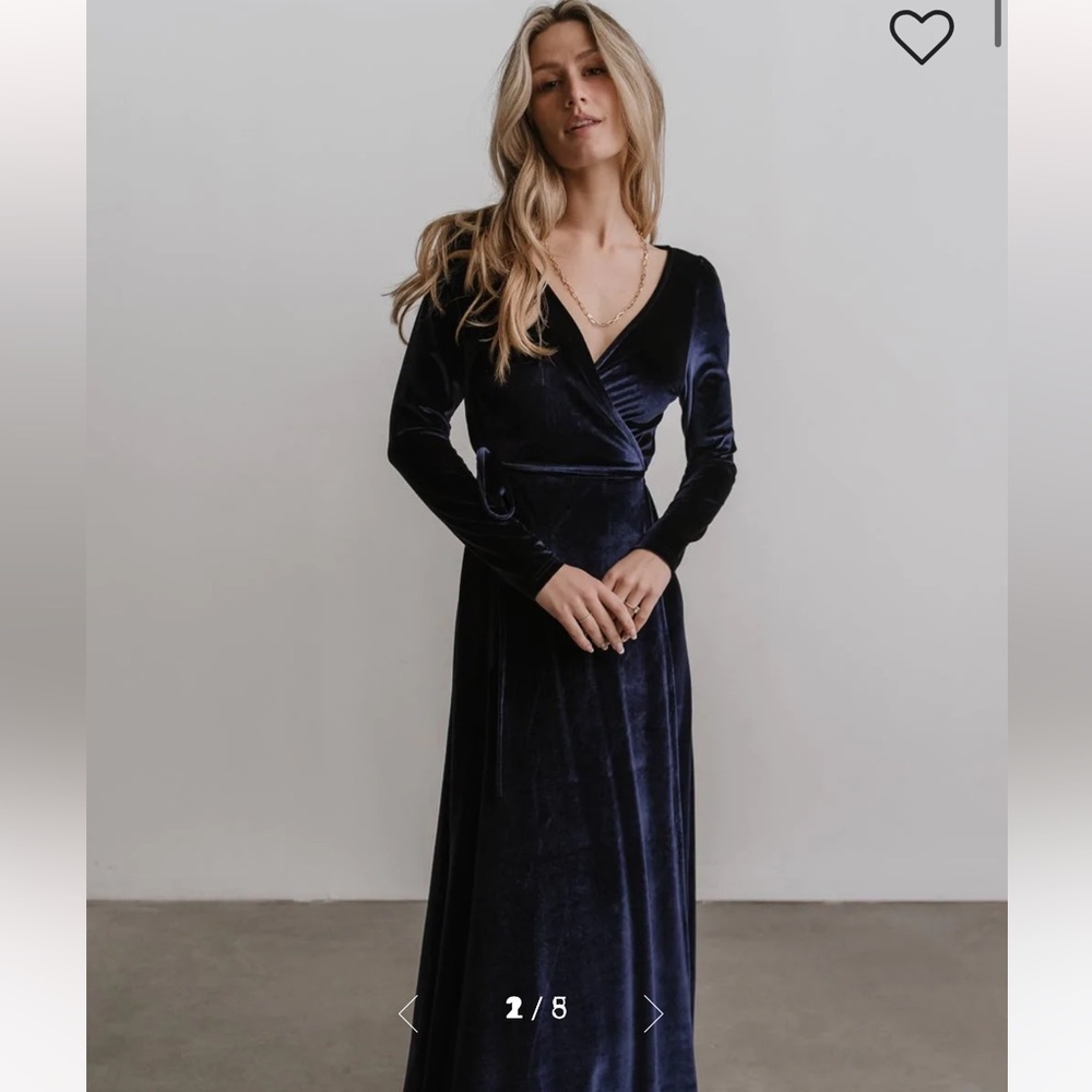 Esmerelda Velvet Wrap Maxi Dress